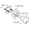 Prime-Line Rim Cylinder Lock, 3/4 in. Hole Center, Diecast, Brass Plated, Kwikset (Single Pack) U 9965 - alternate 4